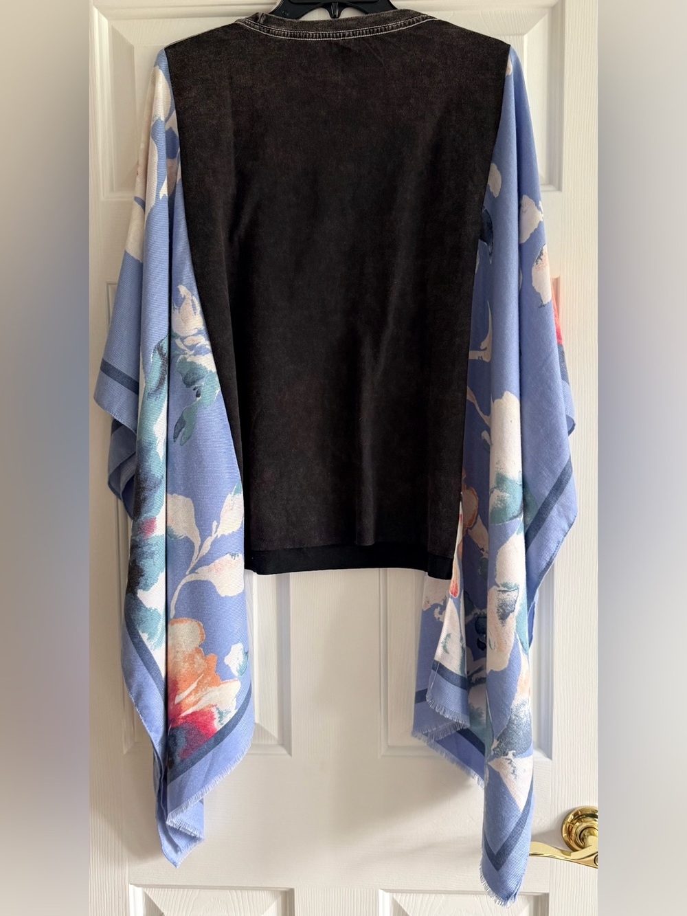 Custom Upcycled THE ROLLING STONES Poncho Top OSFM - Picture 3 of 3